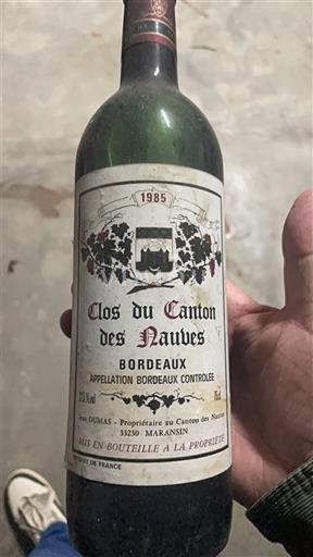 Bordeaux Clos du Canton des Nauves 1985
