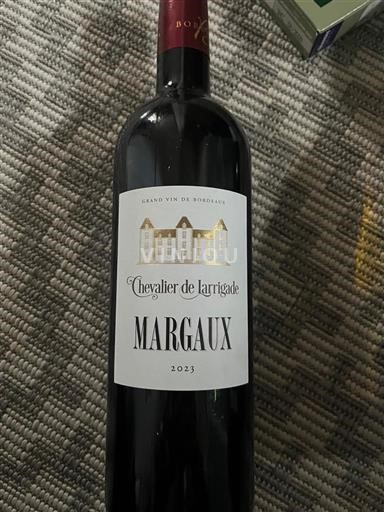 Bordeaux Margaux Chevalier de Larrigade 2023
