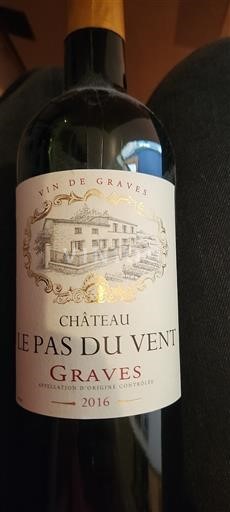 Bordeaux Graves Château Le Pas du Vent 2016