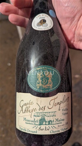 Loire-dalen Muscadet-Sèvre-et-Maine Château Vignoble Drouard Thébaud Abbaye des Templiers 2009