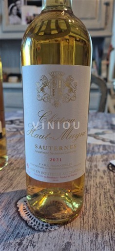 Bordeaux Sauternes Château Haut-Mayne 2021