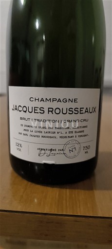 Champagne Grand Cru Jacques Rousseaux Tradition Ikke årgangsbestemt