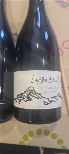 Langvedok Pic-saint-loup Lambrusques 2019