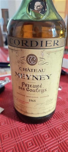 Bordeaux Saint-Estèphe Château Meyney Prieure des Couleys 1968