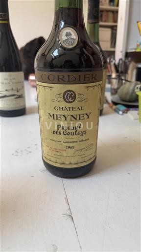 Vin Saint-Estèphe Château Meyney - Prieuré des Couleys - 1965