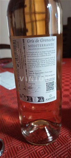 Provenza, bassa valle del Rodano, Corsica Mediterraneo Amédée Gris de Grenache Senza annata