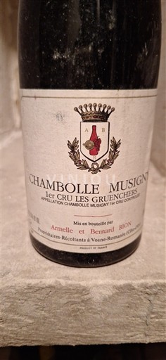 Bourgondië Chambolle-Musigny Premier Cru Armelle et Bernard Rion 1er Cru Les Gruenchers 1990