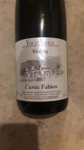 Alsace Riesling Vincent Spannagel Fabien 2017