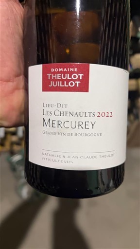 Burgund Mercurey Domaine Theulot Juillot Les Chenaults 2022