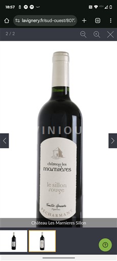 Tây Nam Pécharmant Château Les Marnières le sillon rouge 2022