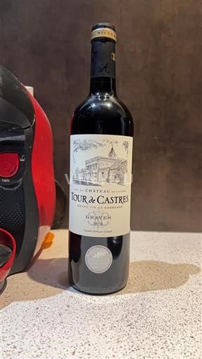 Bordeaux Graves Château Tour de Castres Icke årgångsbetecknad