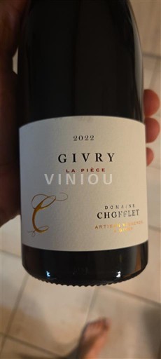 Bourgogne Givry Domaine Chofflet La pièce 2022