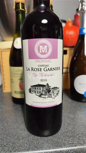 Bordeaux Fronsac Château La Rose Garnier Les Terrasses 2016