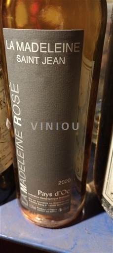 Languedoc ja Roussillon Pays d'Oc La Madeleine Saint Jean La Madeleine Rosé 2020