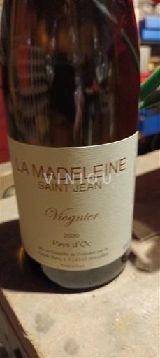 Languedoc và Roussillon Vùng đất Oc La Madeleine Saint Jean Viognier 2020