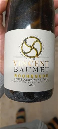 Rhônen laakso Côtes-du-rhône-villages Vincent Baume Rochegude 2020