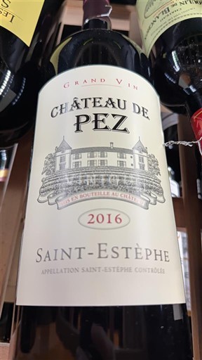 Bordeaux Saint-Estèphe Château Pez 2016