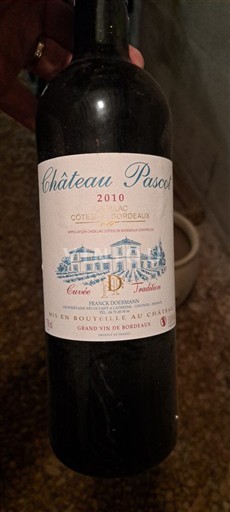 Burdeos Côtes-de-Bordeaux Château Pascal Tradition 2010