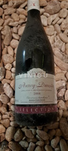 Burgundsko Auxey-Duresses Maison Colin Seguin Sélection 2008
