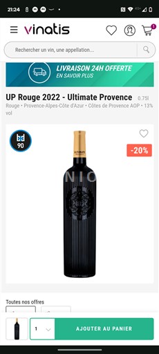 Provence Côtes-de-Provence Ultimate Provence UP Rouge 2022