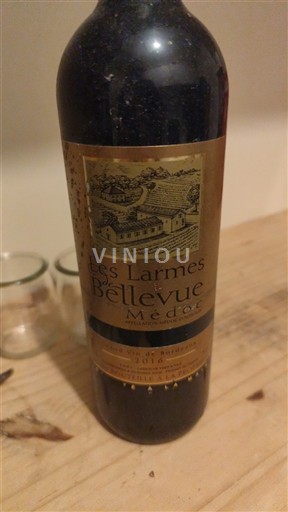 Bordéus Médoc Les Larmes de Bellevue 2001