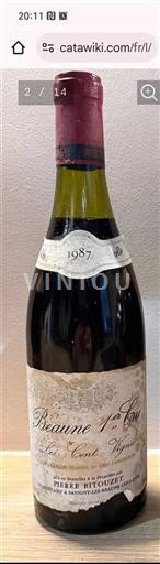 Burgundy Beaune Premier Cru Pierre Bitouzet Les Cents Vignes 1987