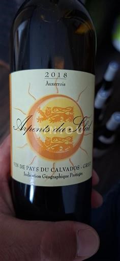 Normandië Calvados Arpents du Soleil Auxerrois 2018