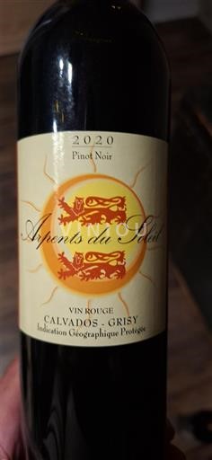 Normandie Không được chỉ định Arpents du Soleil Pinot Noir 2020