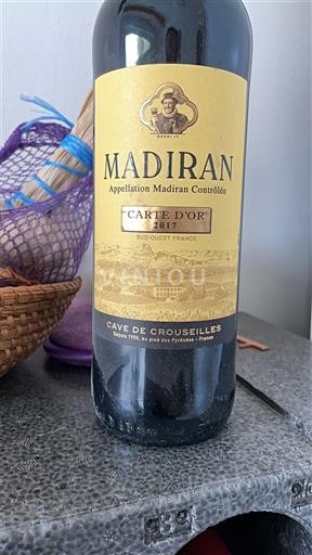 Sudoeste Madiran Cave de Crouseilles Carte d'Or 2017