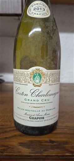 Bourgogne Corton-charlemagne Grand Cru Domaine Chapuis 2013