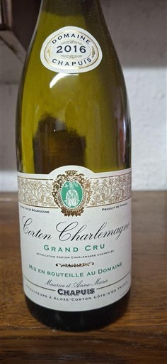 Bourgogne Corton-charlemagne Grand Cru Chapuis 2016