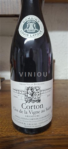 Borgoña Corton Grand Cru Louis Latour Clos de la Vigne au Saint 2016