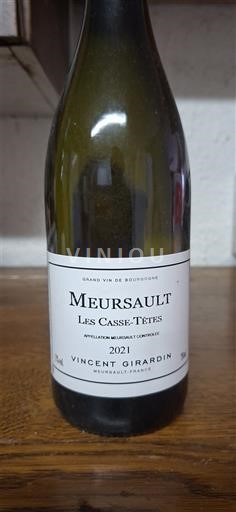 Borgoña Meursault Vincent Girardin Les Casse-Têtes 2021