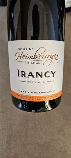 Burgundi Irancy Domaine Heimbourger Ei vuosikertaa