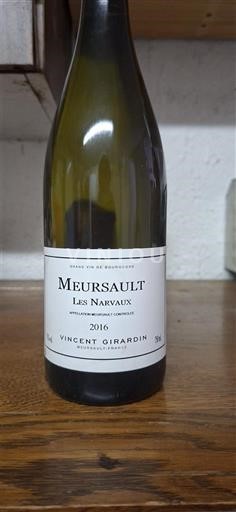 Borgoña Meursault Vincent Girardin Les Narvaux 2016