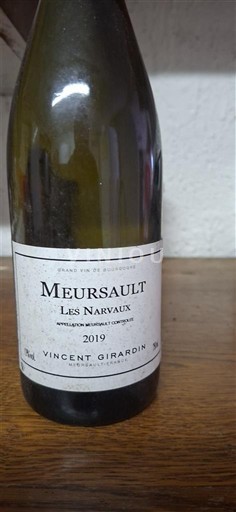 Borgoña Meursault Vincent Girardin Les Narvaux 2019