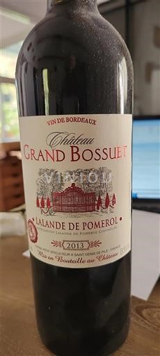 Bordeaux Lalande-de-pomerol Château Grand Bossuet 2013