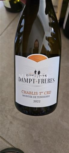 Bourgogne Ikke specificeret Premier Cru Dampt Frères Montée de Tonnerre 2022