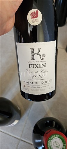 Borgogna Fixin Domaine Kohut Crais de Chêne 2020