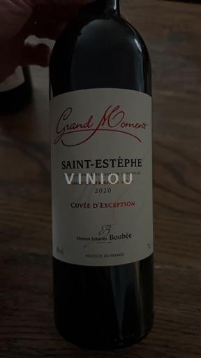 Bordeaux Saint-Estèphe Maison Johanes Boubée Grand Moment d'Exception 2020