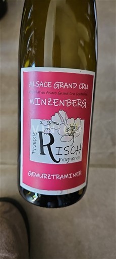 Alsace Alsace Grand Cru Grand Cru Francis Risch Winzenberg 2020