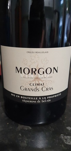 Beaujolais Morgon Vignerons de Bel-Air Climat Grands Cras 2023