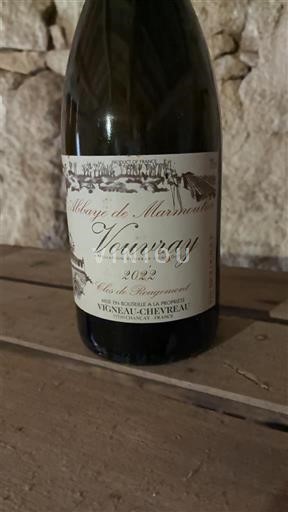 Loiredalen Vouvray Vigneau-Chevreau Abbaye de Marmoutier Clos de Rougemont 2022