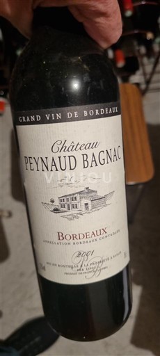 Bordeaux Château Peynaud Bagnac 2001