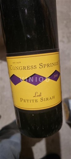 Vùng trồng nho được cấp phép California Lodi Congress Springs 2005