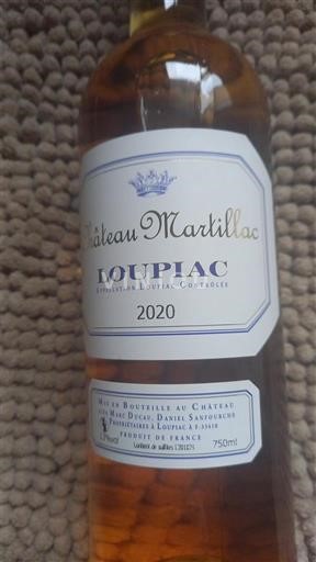 Bordéus Loupiac Château Martillac 2020