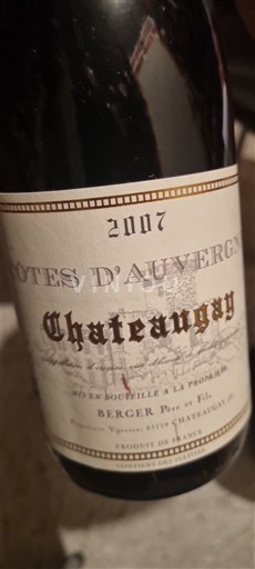 Vallée de la Loire Côtes-d'auvergne Château Gay 2007