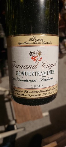 Alsace Vendanges Tardives Fernand Engel 1997
