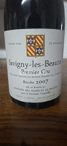 Burgundy Savigny-lès-Beaune Premier Cru Domaine Des Hospices de Beaune 2007