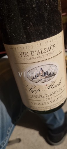 Alsace Sipp Mack Vieilles Vignes 2002